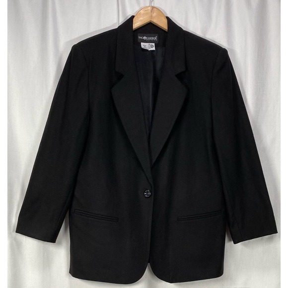 Sag Harbor Petites Wool Blazer Size 16 - Picture 1 of 7
